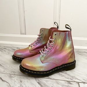 NEW Rare Dr. Martens 1460 Pascal Iridescent Boots